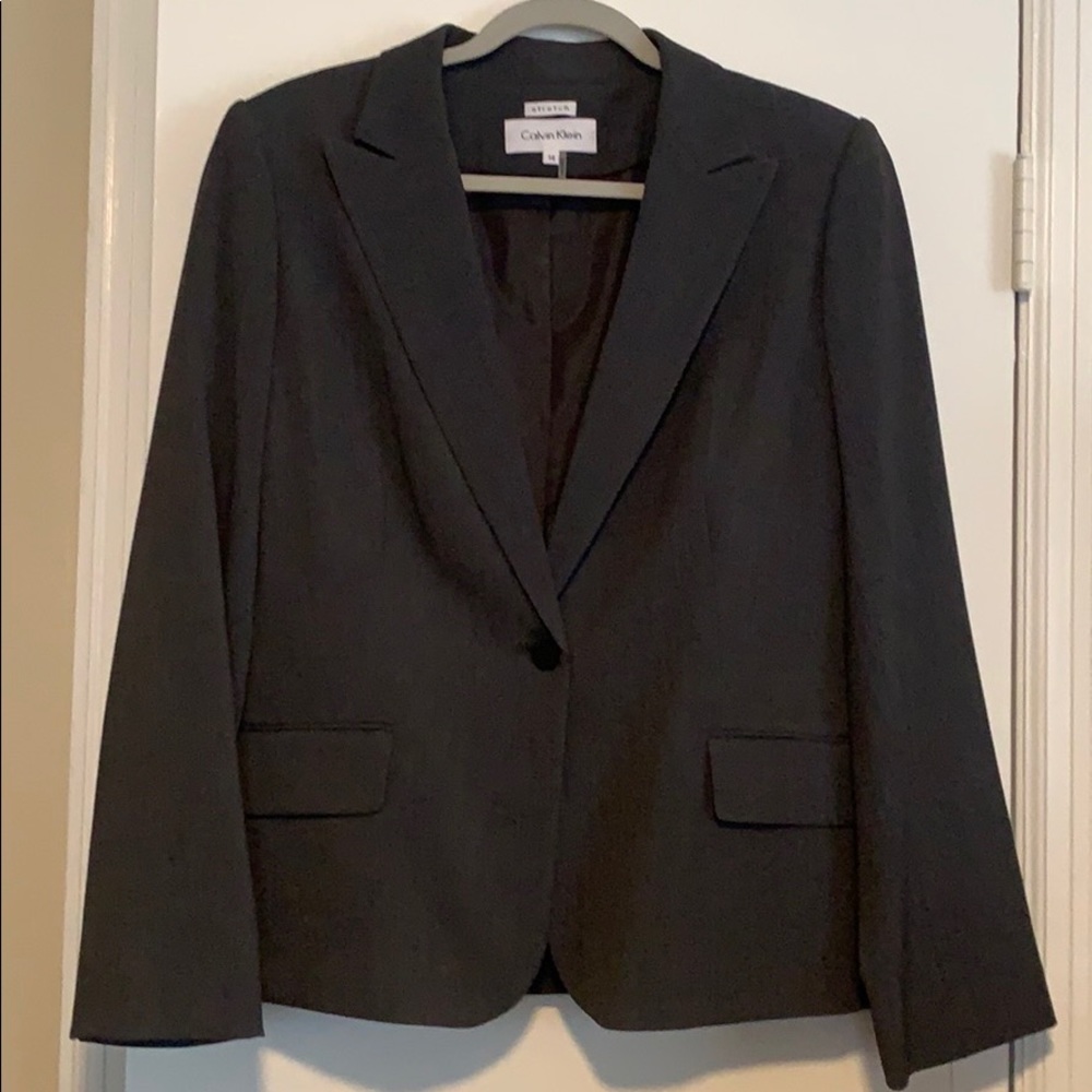 NEW. Calvin Klein Grey blazer jacket